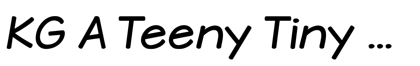 KG A Teeny Tiny Font